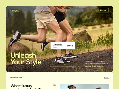 Fotadge. Header Exploration 👟 e commerce ecommerce ecommerce website fashion header landing page online shop shoe shoe website sneakers sneakers shop web web design website