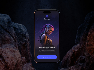 Streaming platform | Welcome page, Mobile app app design development discord game game streaming games gaming live streaming no code no code development nocode streaming app twitch ui video game web design web development