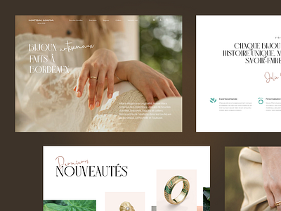 Website for a jewelry brand desktop jewellery jewelry luxury ui ui design webdesign