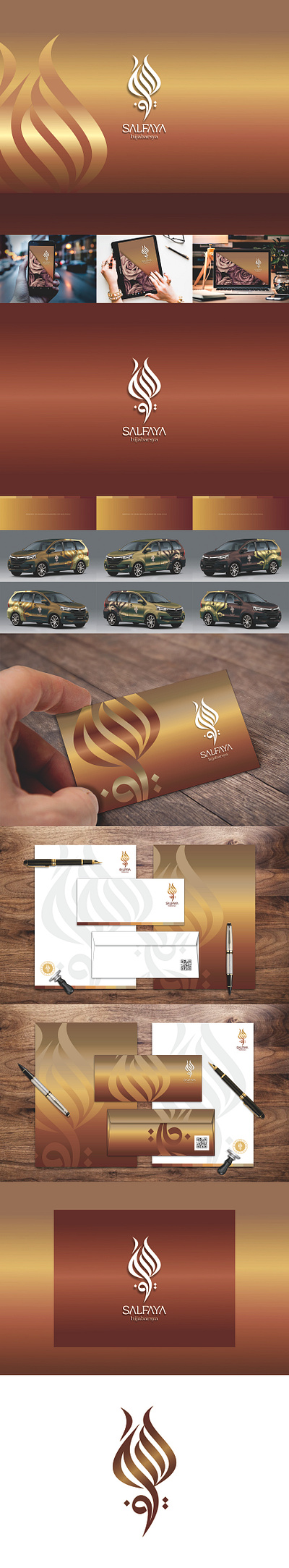 Developing Valuable Brand Design of SALFAYA HIJABARSYA 2012 branding design graphic design illustration logo typography