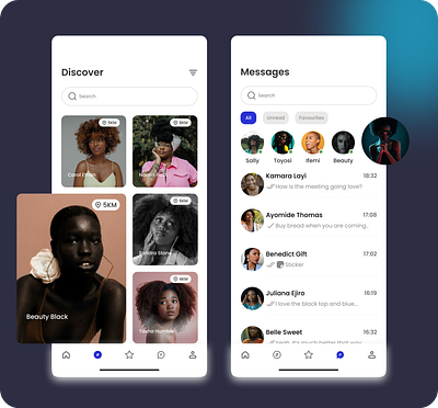 Femmunity: Where Women Connect app figma ui ux