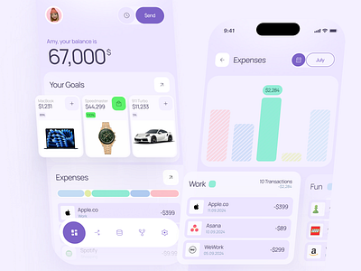 Banking app for Gen-Z app banking branding interface mobile app mockup ui design ux ui