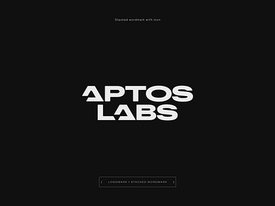 Aptos Labs blockchain branding cryptocurrency identity labs logo logotype mark negativespace symbol