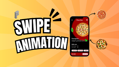 Pizza App: Swipe Animation Selector + Prototype animation app dark mode design figma food interaction mobile app pizza pizza app pizza flavor prototyping restaurant swipe animation tutorial ui ux