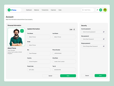 Finance Account crm currency dashboard design finance finance dashboard fintech management dashboard minimalist mobile app money saas saas dashboard saving transaction ui uiux ux design web website