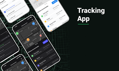 Tracking App app design ios tracking ui ux