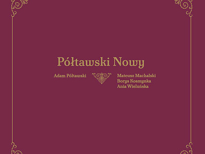 Katalog fontu "Półtawski Nowy" font graphic design katalog