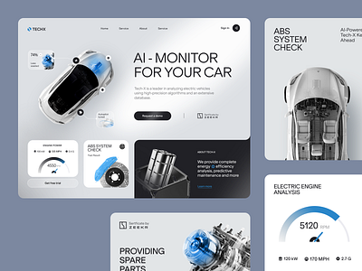 Landing page for an Automotive Product ✦ TechX design homepage landing landing design landing page landing page design web web design web page web site website website design