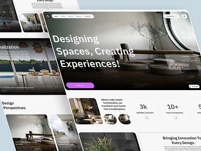 Chroma Space - Interior Design Agency // 2024 agency architecture design interface interior landing page minimal popular shot ui uidesign visual visual identity website