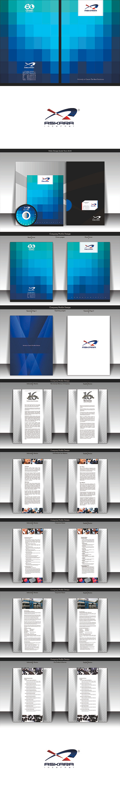 Developing Valuable Company Profile of ASKARA INTERNAL 2012 branding design graphic design logo typography