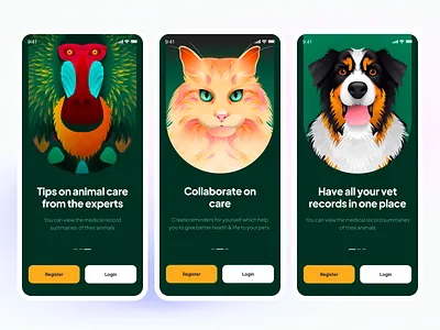 Best Vets application design. The complete pet care. best clinic designs best clinics app designs best healthcare designs best petcare ui best ui companies best ui ux companies best ux companies best vets ui healthcare medication medication reminder medication reminder designs medicine reminder apps pet care ui petcare ux pets ui top clinics designs top healthcare design companies vets ui