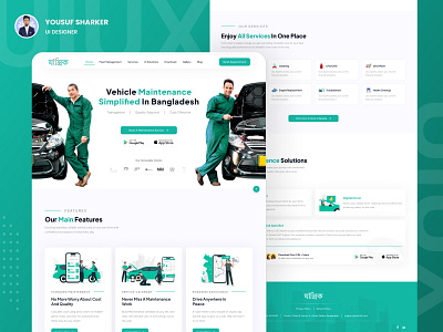 Zantrik - Vehicle Maintenance Services (Redesign) app ui branding latest ui design maintenance redesign saas services ui web ui yousuf sharker zantrik