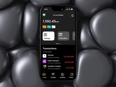 Payoneer App Redesign concept design mockup redesign uiux