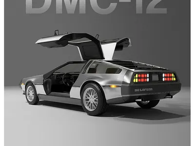 DMC-12 Delorean 3d