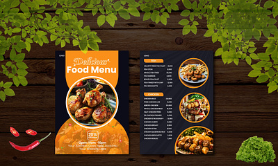 Food Menu Design..... 3d animation branding design designer digital menu food menu graphic design graphics logo menu card motion graphics ui vector