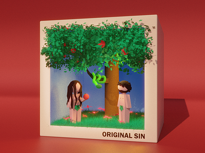 Original Sin 3d 3d animation 3d art 3d illustration abstract art blender cgi character design cinema 4d concept art digital art environment design game art geometric art isometric low poly modeling motion graphics render stylized