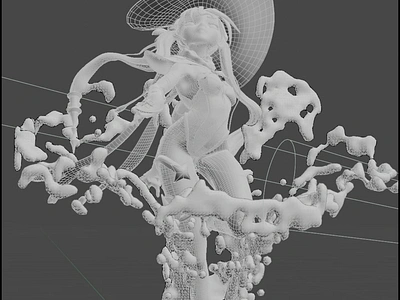 MONA MEGISTUS - GENSHIN IMPACT 3d modelling 3d sculpting afterfx blender character creation fan art genshin impact mona megistus zbrush