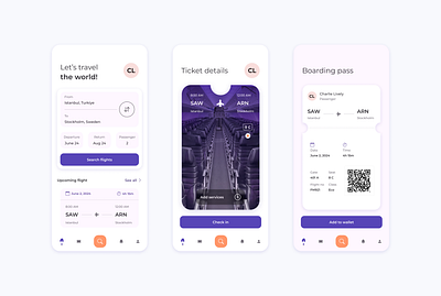 Travel booking app booking flight search mobile app ui ui design ux ui design