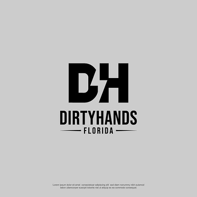 Dirty Hands Florida Logo branding graphic design logo