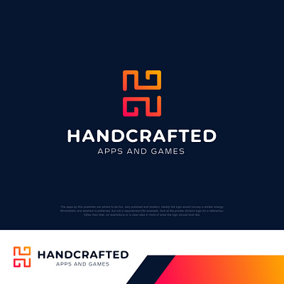 HandCrafted - Apps & Games Logo branding graphic design logo