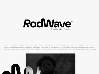 Logo Design For Rodwave Fan Tribute branding design graphic design graphic designer logo logo design