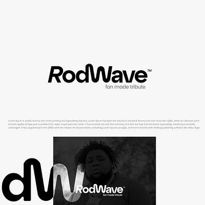 Logo Design For Rodwave Fan Tribute branding design graphic design graphic designer logo logo design