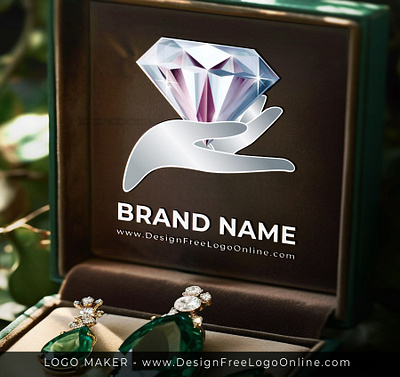 Create a stunning diamond jewelry logo logo design logo maker