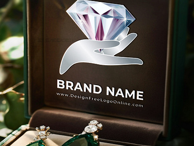 Create a stunning diamond jewelry logo logo design logo maker