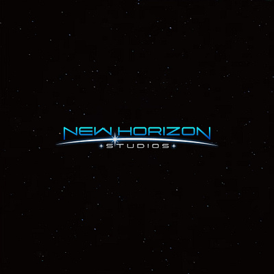 New Horizon Studios Logo 3d branding logo