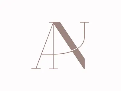 AN | Simple Typography Logo Design beige best logo branding design elegant graphic design latin logo logotyp modern motion graphics new logo serif simple type logo typography ui ux vector