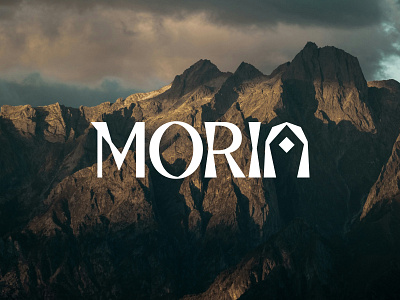 Moria — Wordmark Exploration ai logo brand brand identity branding crypto crypto logo lettermark logo logo design logo designer logotypre lotr mining logo tech logo unique logo wordmark