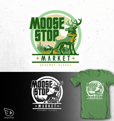 Logo concepts chipdavid dogwings drawing graphic design logo market moose vector