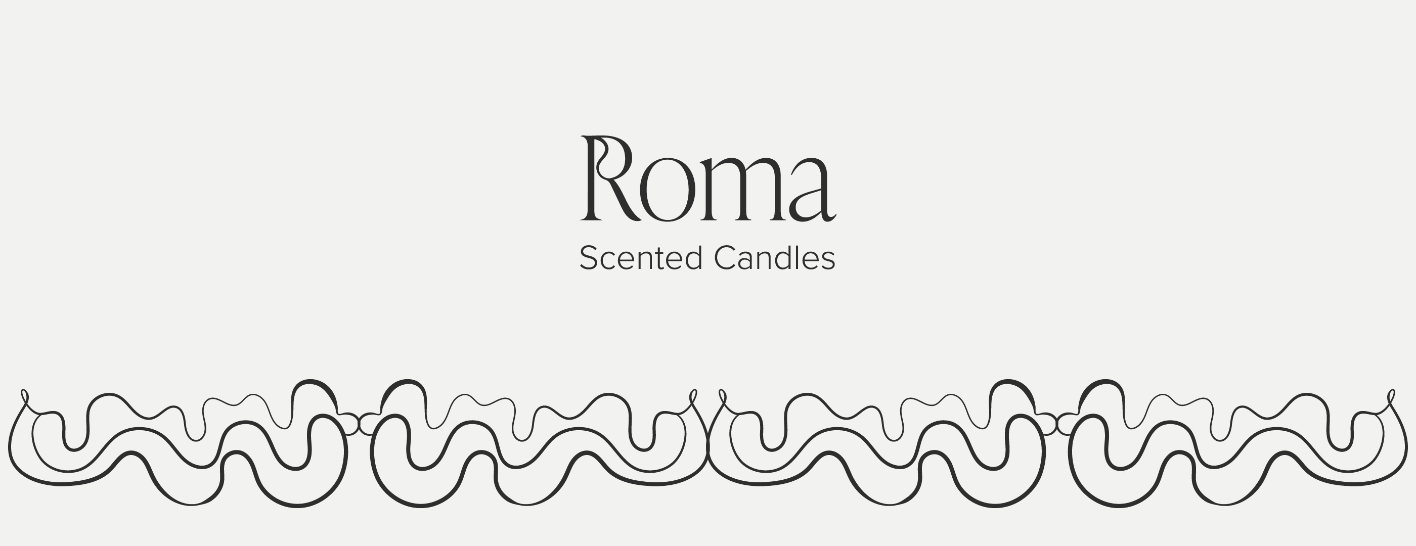 Roma Scented Candles brand design brand identity branding candle logo logo design logotype packaging visual identity