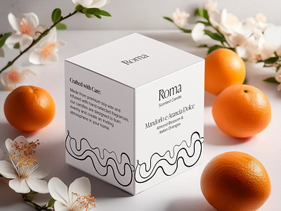 Roma Scented Candles brand design brand identity branding candle logo logo design logotype packaging visual identity