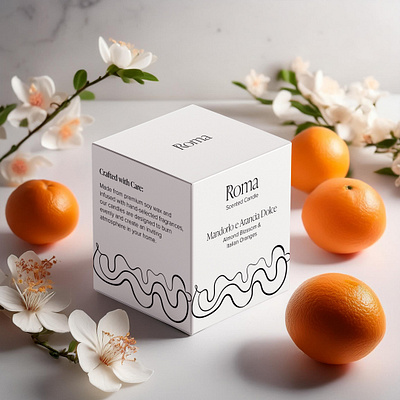 Roma Scented Candles brand design brand identity branding candle logo logo design logotype packaging visual identity