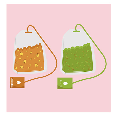 Vector Illustration of Tea bag