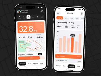 Running Mobile App app app design app interfaces best app design best ui design fitness app home screen mobile mobile app design mobile app ui mobile ui mobile ui design mobile ux modern app ui modern ui ui ui design ui ux design ux