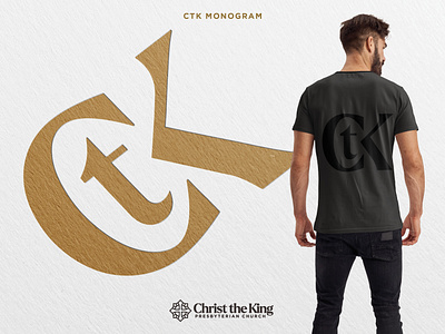 Monogram Design for Christ the King Presbyterian Church branding c christian design church branding church logo ctk identity k letterforms logo monogram presbyterian reformed t