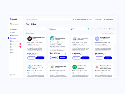 Ispolink - UX/UI app blockchain dapp job board job platform recruitment ui ui design ux ux design uxui design web3