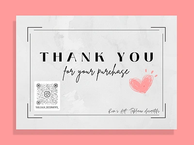 Thank you card - DailyUI077 art branding card client customer dailyui dailyui077 dailyui77 design illustration purchase thank you thanks ui user ux