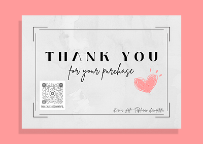 Thank you card - DailyUI077 art branding card client customer dailyui dailyui077 dailyui77 design illustration purchase thank you thanks ui user ux