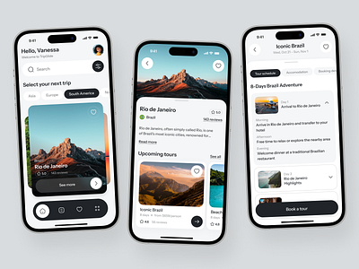 Travel Mobile App app app design app interfaces best app design card ui design home screen mobile mobile app design mobile app ui mobile ui mobile ui design mobile ux modern app ui modern ui travel app ui ui design ui ux design ux