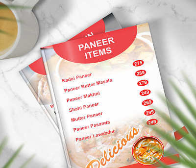 Authentic Indian Restaurant Menu Design Creative Layout & Vibran modern aesthetics