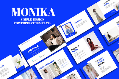 Monika Powerpoint Template powerpoint slide