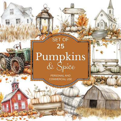 Pumpkins & Spice graphic design