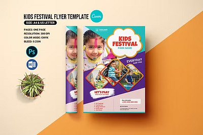 Kids Festival Flyers Template family program festival invitation flyer kids kids camp. kids festival kids festival flyer kids flyer ms word photoshop template school camp school fest school program school summer summer camp summer celebration summer festival summer party summer poster summer program