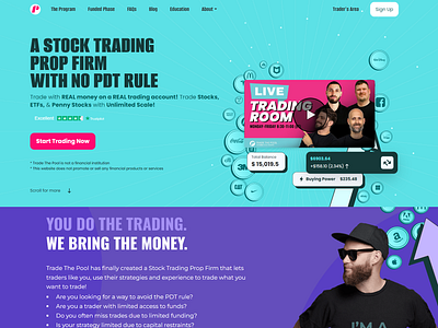 Complete Prop Firm Website affiliates aqua funded branding complete crypto design development firm forex ftmo landing page marketing payout prop prop firm trade trading web app web development website