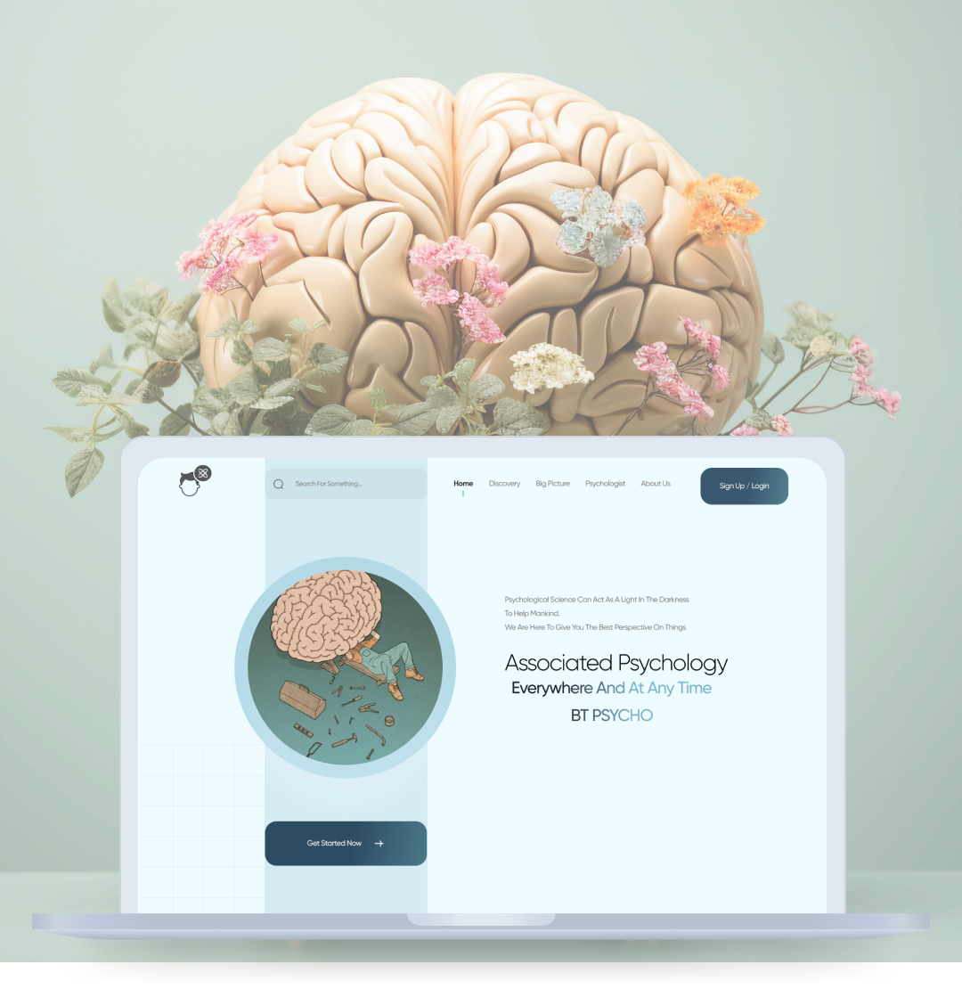 Psychological website application design figma ui ui design uiux user interface design ux design website design