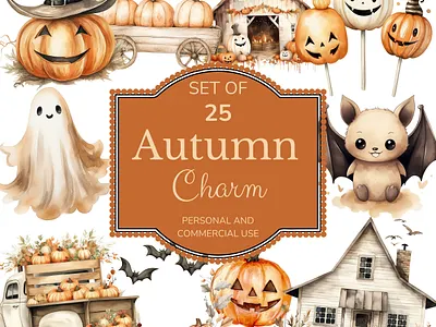 Autumn Charm Collection graphic design