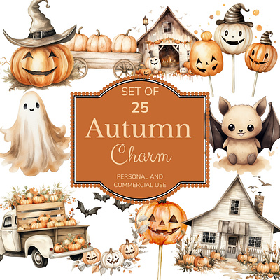 Autumn Charm Collection graphic design